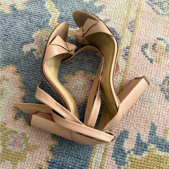 Beige Alexandre Birman CLARITA BLOCK 90 - Picture 7 of 9